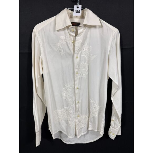 Etro Tops - (S) - Etro Milano Women's Embroidered 100% Cotton Button Down Shirt